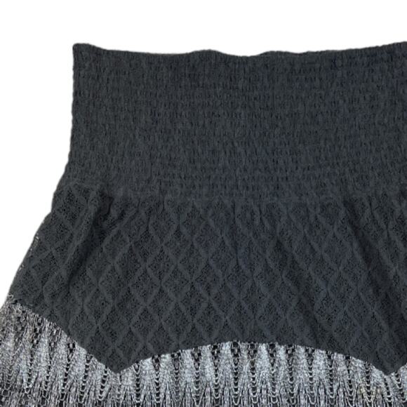 Free People Gray Asymmetric Skirt | Size S - Picture 2 of 5